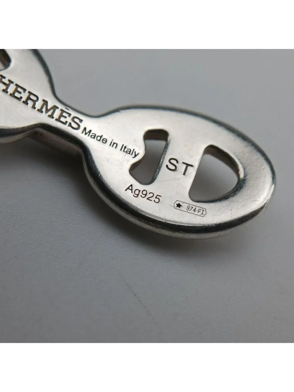Hermes Chaine D'ancre Ancene Silver Bracelet